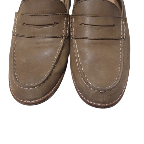 Sperry Green Leather Flats Women's Classic Leather Loafers Size 9 - Picture 3 of 12